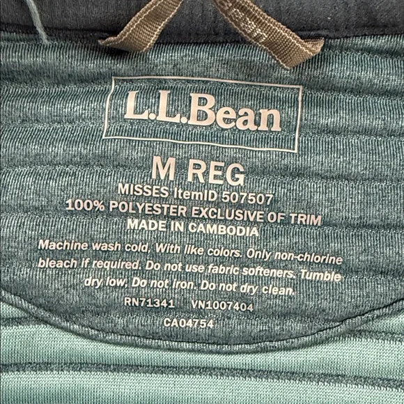 L.L. Bean Hoodie - Teal - Picture 4 of 5